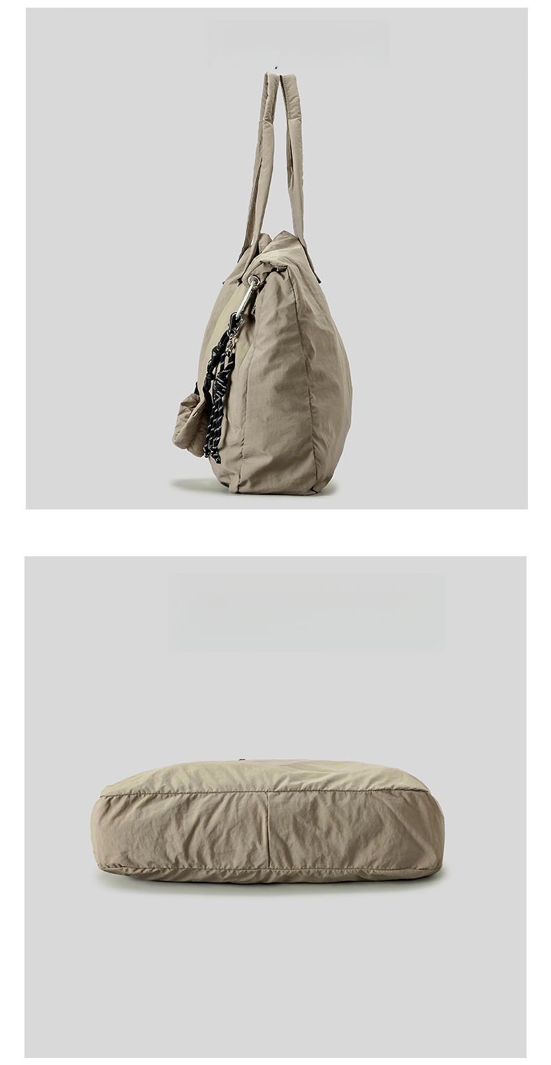 Leichte große Kapazität Lazy Fashion Nylon Umhängetasche Einfarbig Freizeit Damentasche 2025 Herbst und Winter Neue Mode Vielseitig_voghion.com