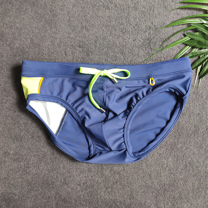 Maillot de bain UXH pour homme, simple, sexy, tendance, couleur unie, en nylon, coupe ajustée, triangle, bikini_voghion.com