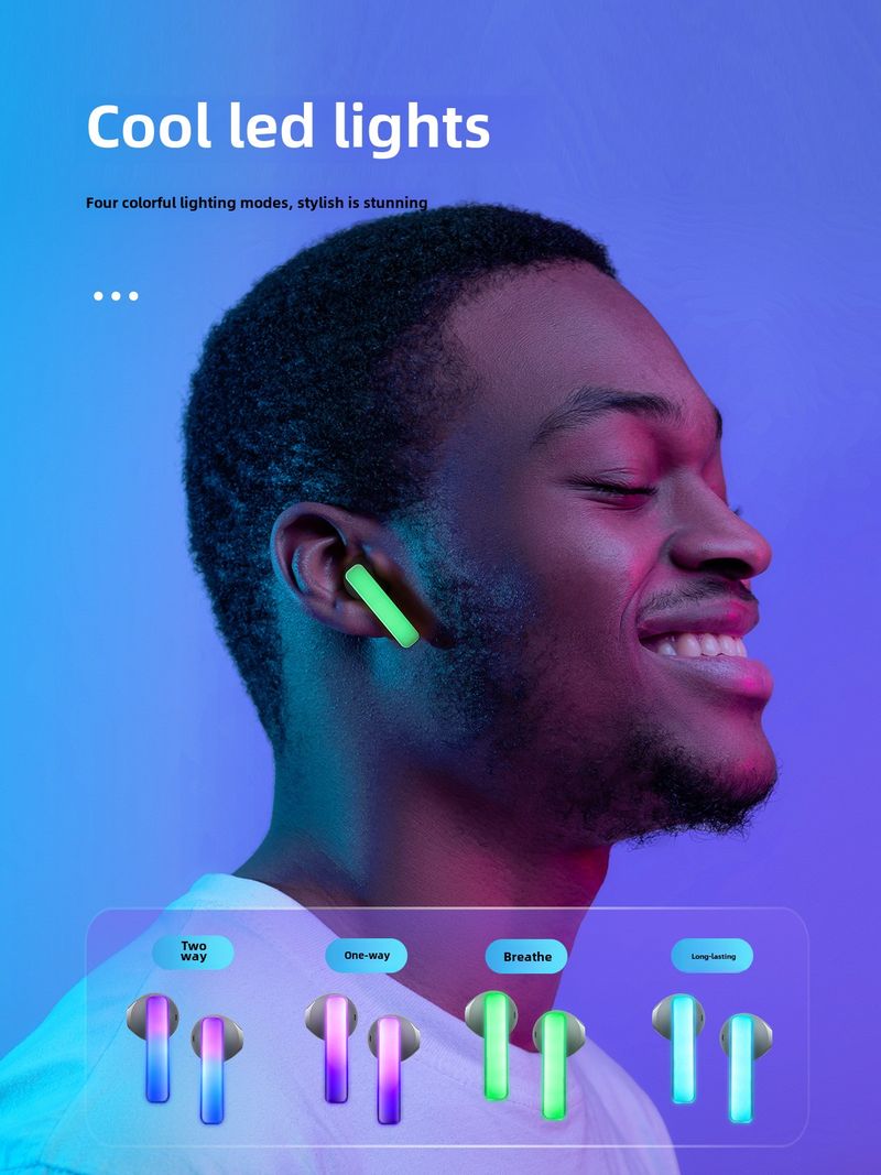ULTIMATE LED LIGHT SHOW HEADSET! Transparent Magnetic Case, Bluetooth 5.3, 13mm Drivers – Perfect For Parties, Night Runs & Gym!_voghion.com