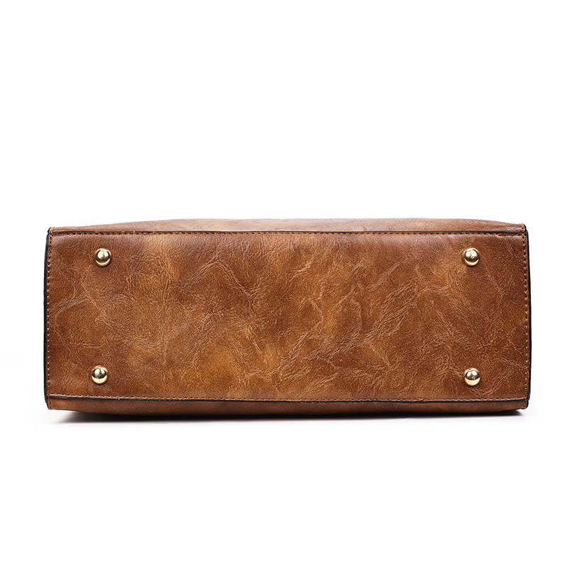 Mode 3st Kvinnors väska Set PU Läder Dam Handväska Enfärgad Messenger Shoulder Plånbok s för kvinnor_voghion.com