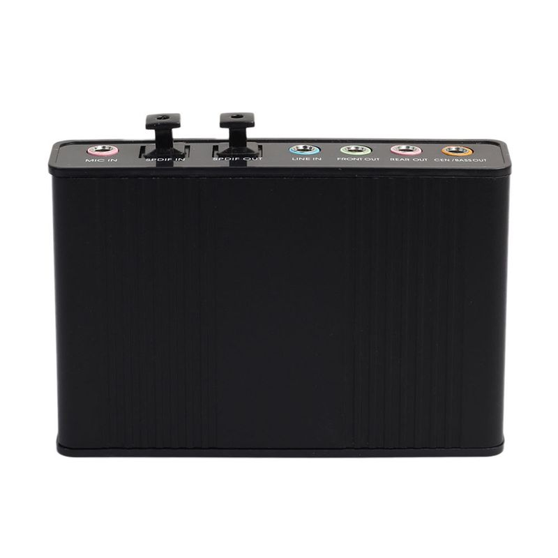 Xinweiqing USB 2.0 External 6 Channel 5.1 Optical Audio Sound Card for Notebook Laptop PC_voghion.com