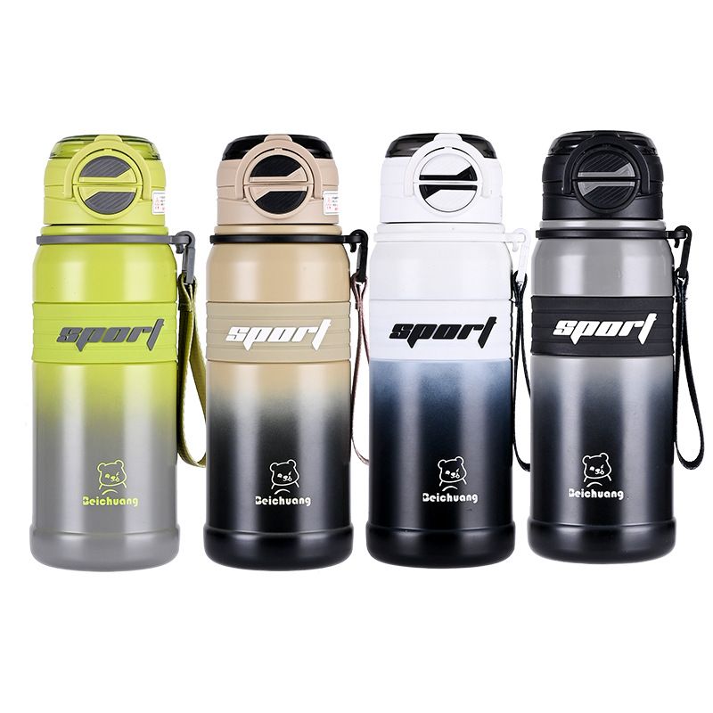 Doppio bicchiere da bere in acciaio inossidabile, isolato, semplice, portatile, per studenti, sportivi, di alto valore, celebrità di Internet_voghion.com