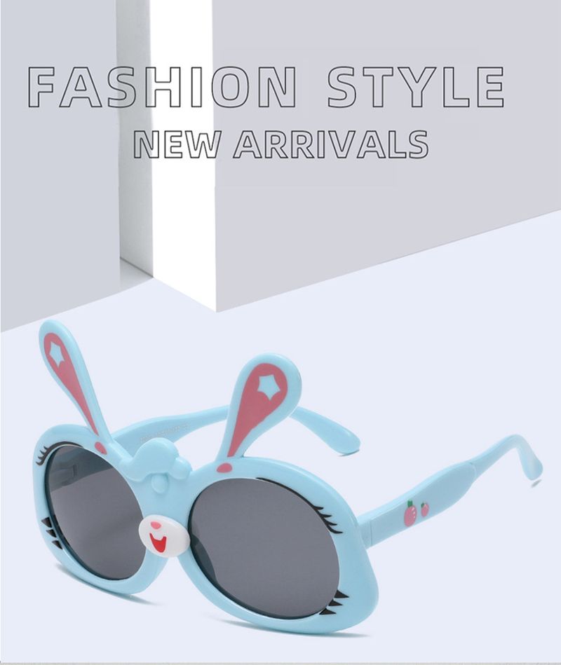 Occhiali da sole per bambine, occhiali da sole per bambini a forma di cartone animato, carini, con montatura grande, in TPEE morbido silicone, resistenti agli urti, anti-ultravioletti per bambini_voghion.com