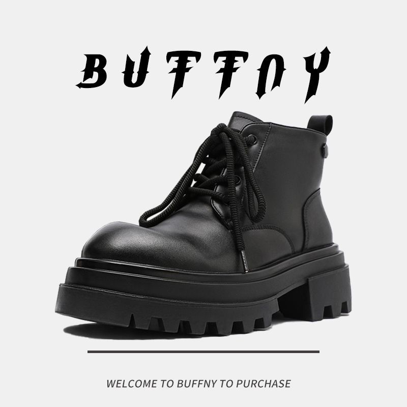 Heren Chelsea Boots Platform Martin Boots Hoogte Verhogende Casual Korte Laarzen Tooling Herenlaarzen_voghion.com