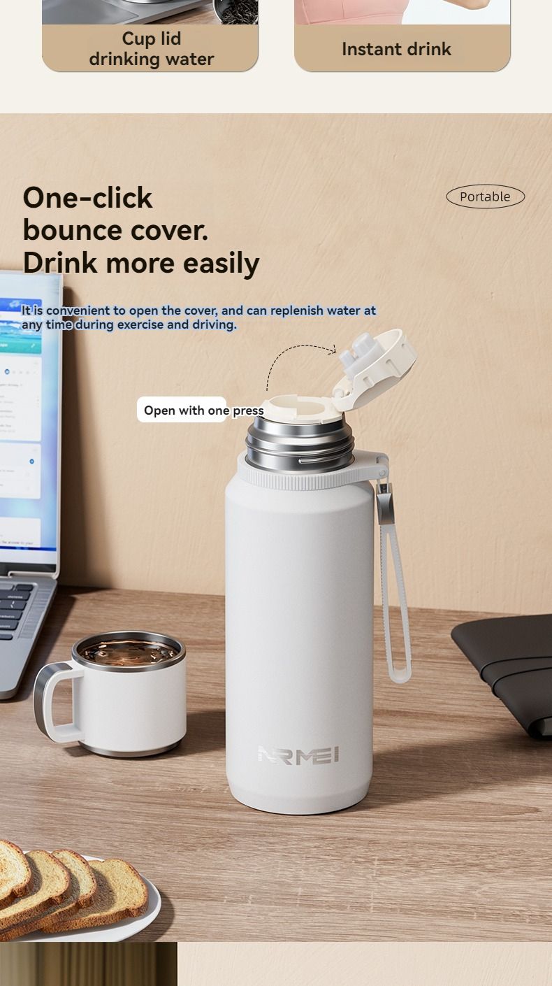 EcoSmart 1,5-l-Thermosflasche – 24-Stunden-Wärme-/Kälte-Aufbewahrungsflasche_voghion.com