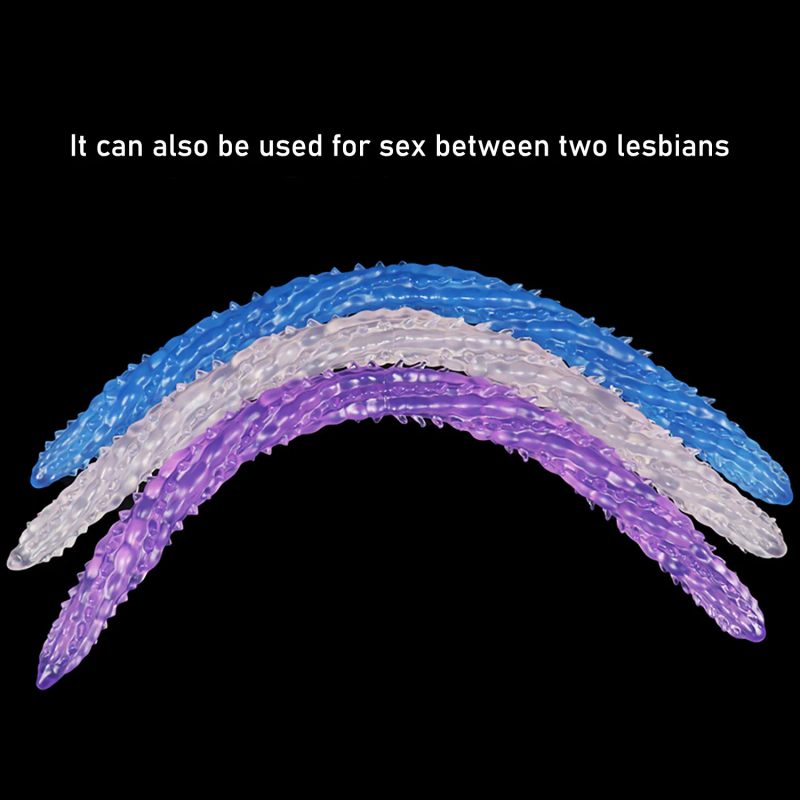 Dildo/Dong 24 pollici Dildo doppio di lunghezza eccessiva Stimola l'ano Fallo erotico morbido Plug anale Dick Masturbazione_voghion.com