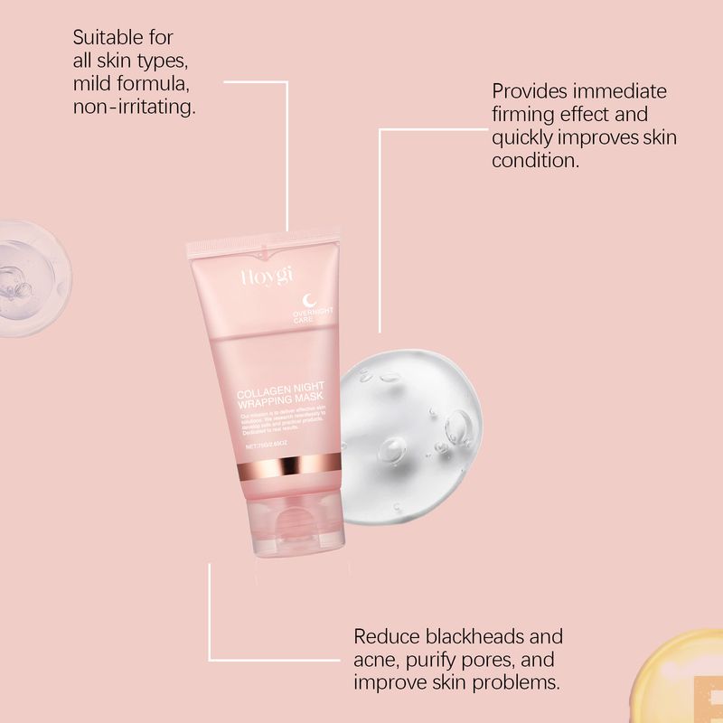 Collagen Peel Mask reinigt sanft das Gesicht, spendet Feuchtigkeit und befeuchtet die Haut Peel Mask_voghion.com