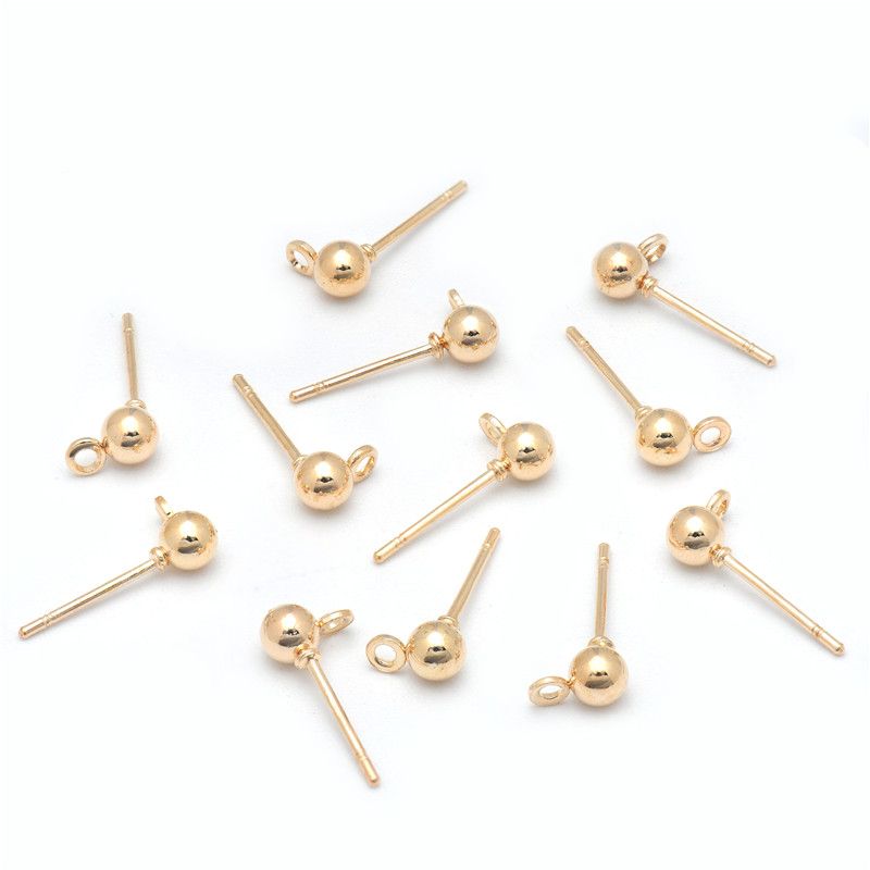Orecchini Jin Kang Nai Xin, perline, 3/4/5 mm, anello 1,5 mm, 50 pezzi_voghion.com