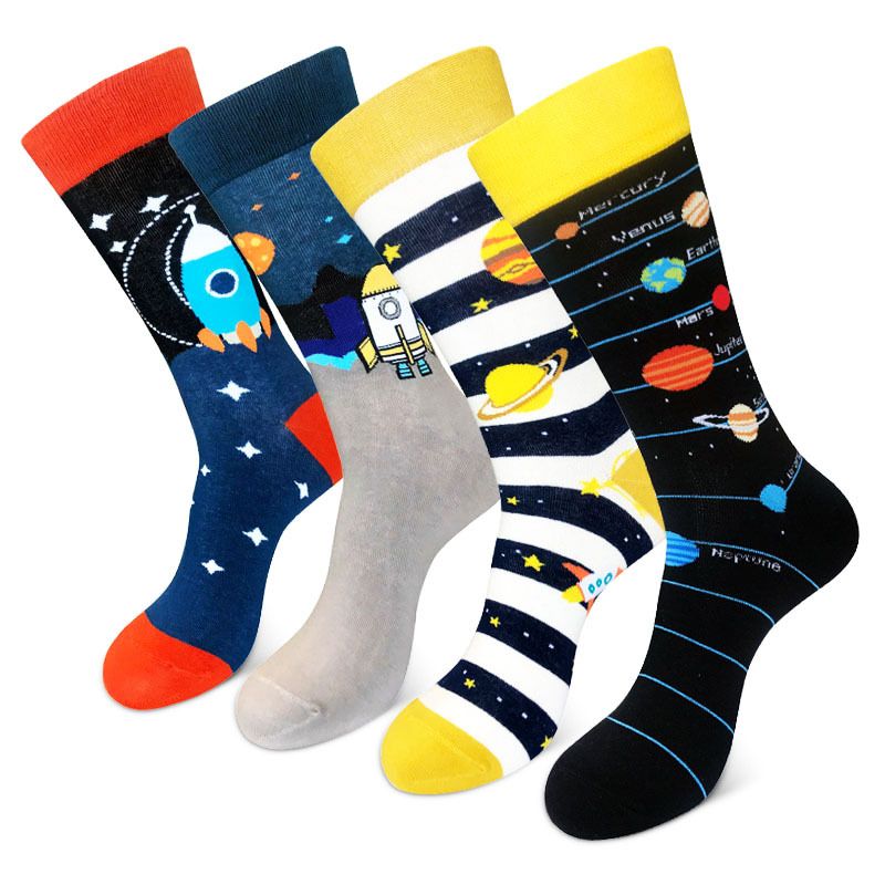 2025d Autumn Winter New Plus Size Happy Mid-High Tube Trendy Skateboard Men's Socks_voghion.com