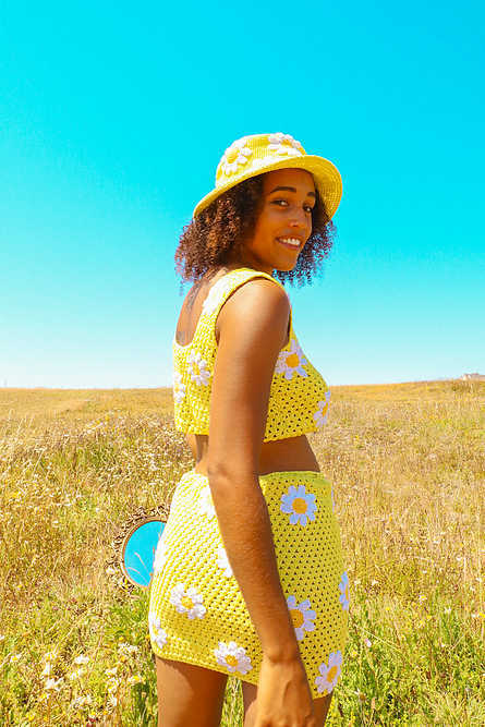 Set casual in lana all'uncinetto da donna_voghion.com