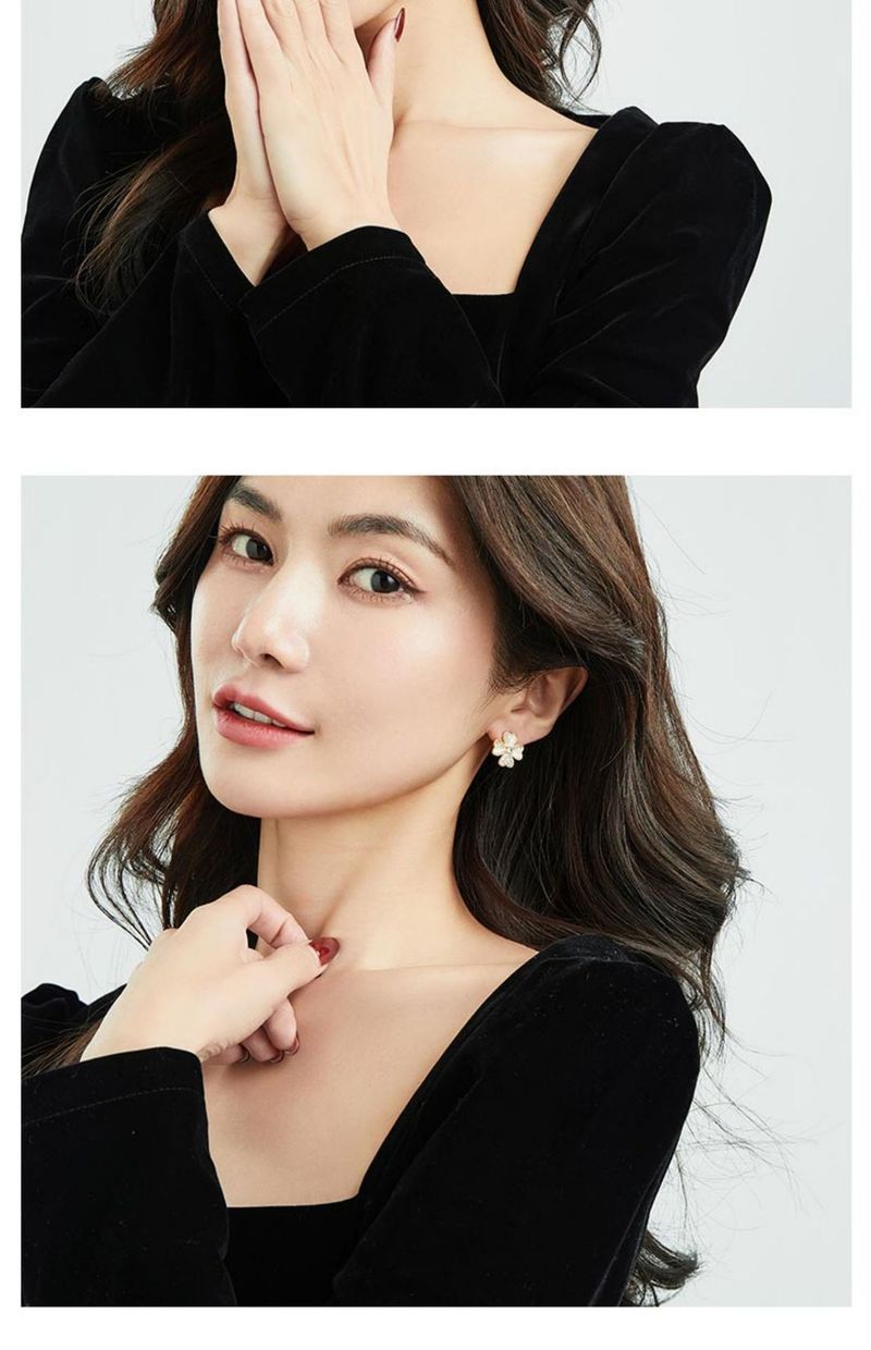 Women's accessories Diamond set simple temperament design sense trend earrings earrings_voghion.com