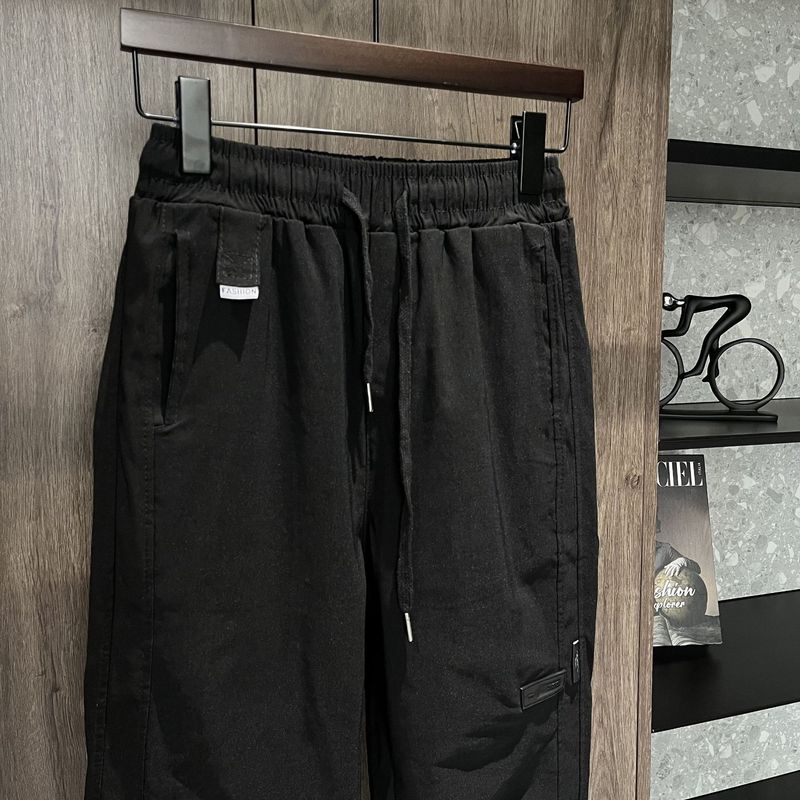 Lockere All-in-One-Cargohose für Herren, elastische Taille, Stretch-Trainingsanzughose_voghion.com