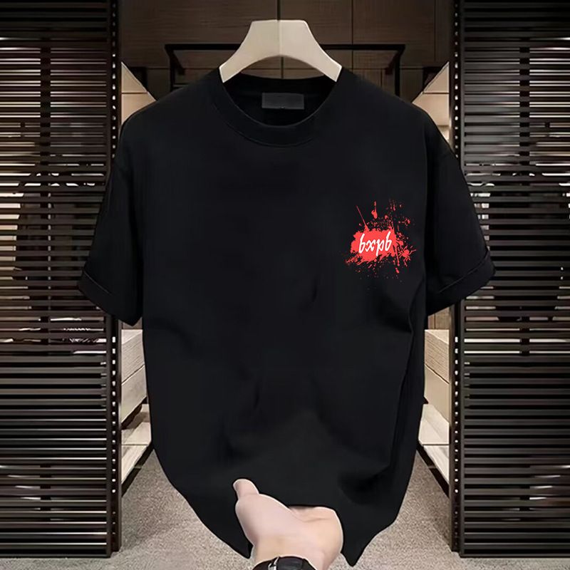 Helt ny sommer-T-shirt med korte ærmer og trendy tøj til mænd_voghion.com