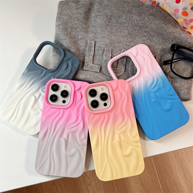 Color Block Skin Feel Knitter Case – Geeignet für iPhone 15, 14 Pro Max, iPhone 13, iPhone 11/12 (matt, weich)_voghion.com