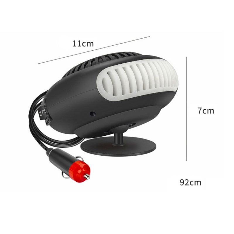 Defroster Deer 2 in 1 Coog ja soojendusventilaatori pistikühendusega soojaõhu soojendus auto veoauto tuuleklaasi summuti jaoks_voghion.com