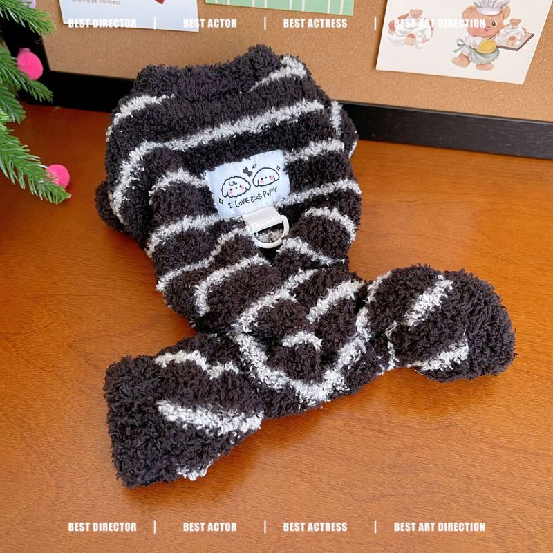 Haustierkleidung für Hunde, Herbst und Winter, neue doppelseitige Fleece-verdickte Vierbeinerkleidung, Indoor-Kleidung, Outdoor_voghion.com