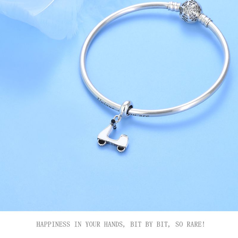 Bracelet String Sterling Silver Family Tree Pendant Cat Flamingo Chili Car Flying DIY Bead Jewelry_voghion.com