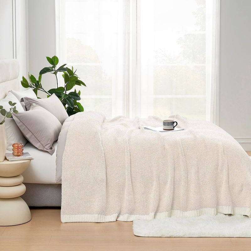 Sofa Blanket Super Soft Comfortable Warm Knitted Blanket Breathable Lightweight Fluffy Plush Blanket Bed And Sofa Travel Camping_voghion.com