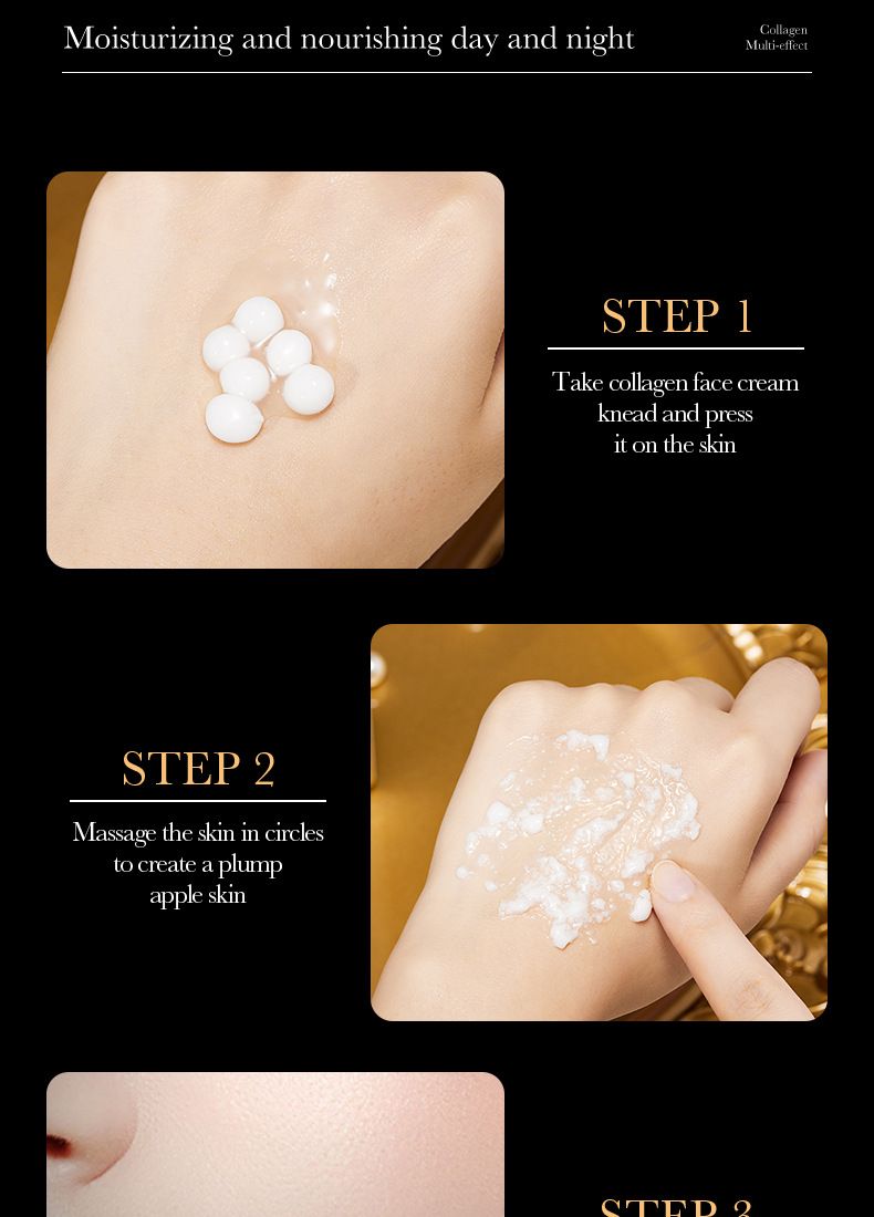 Crème hydratante visage au collagène Full English Pearl 70 g SADOER_voghion.com