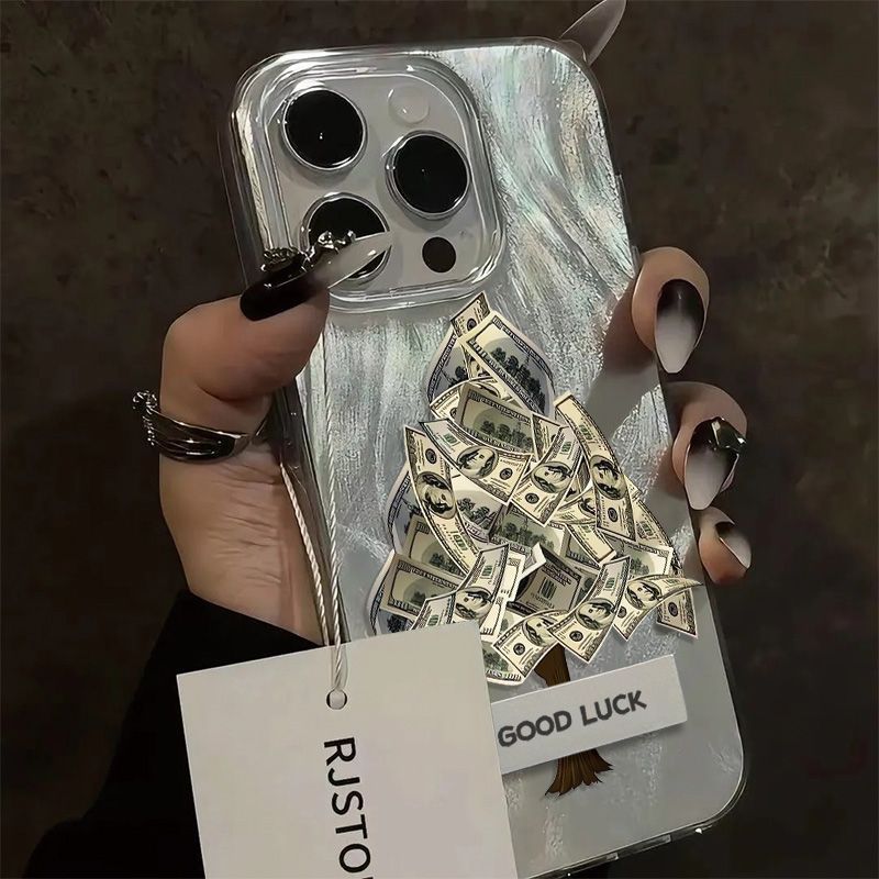 Money Tree Suitable For Samsung Galaxy S24/S23 Ultra Phone Case New A55/A54 Shockproof Feather Gauze_voghion.com