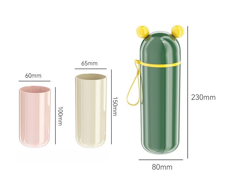 Travel Mouthwash Cup, Washing Cup, Portable Tooth Brushing Cup, Storage Box, Tooth Brushing Cup Set, Tooth Utensils, Toothpaste, Toothbrush Box._voghion.com