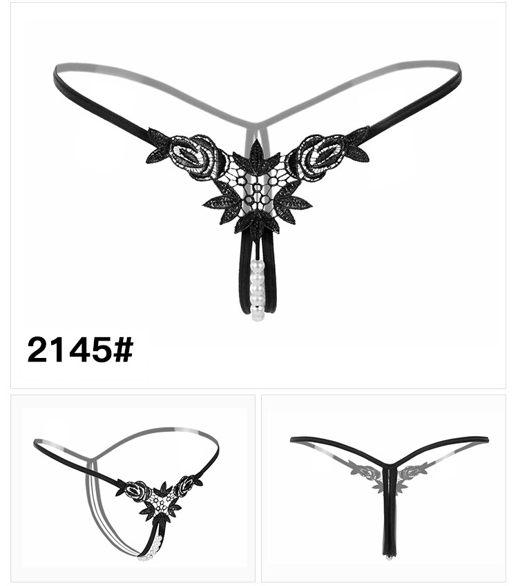 Dantel Seks Külot Açık Kasık Külot İnci Kadın Tanga Ve G-string Seksi Şeffaf İç Çamaşırı U y_voghion.com