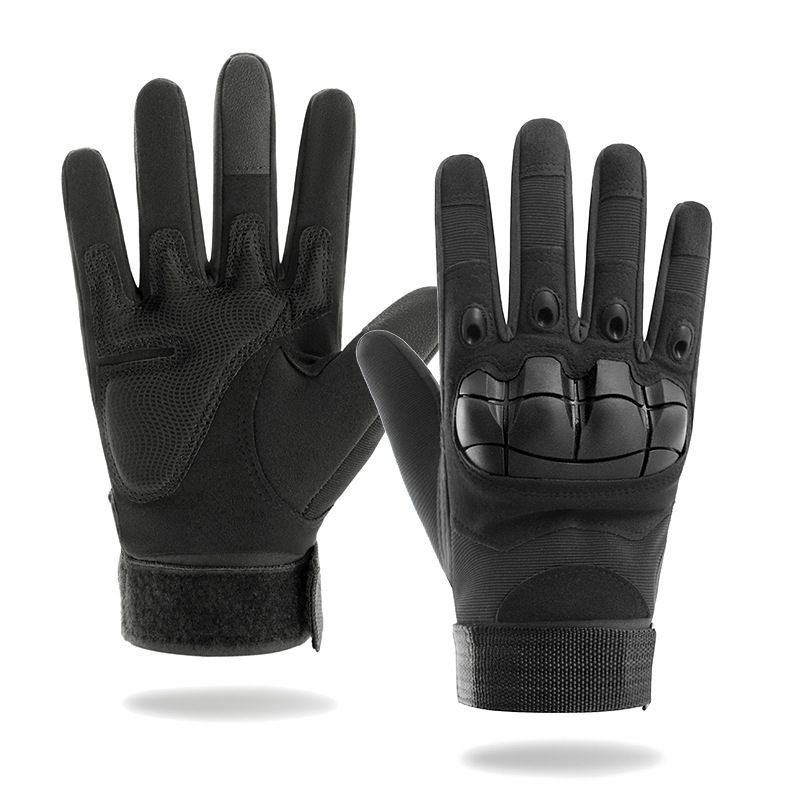 Tactical Gloves For Men And Women, Soft Shell Protective Palm Pads, Touchscreen, Combat Training, Non-Slip Long Finger_voghion.com
