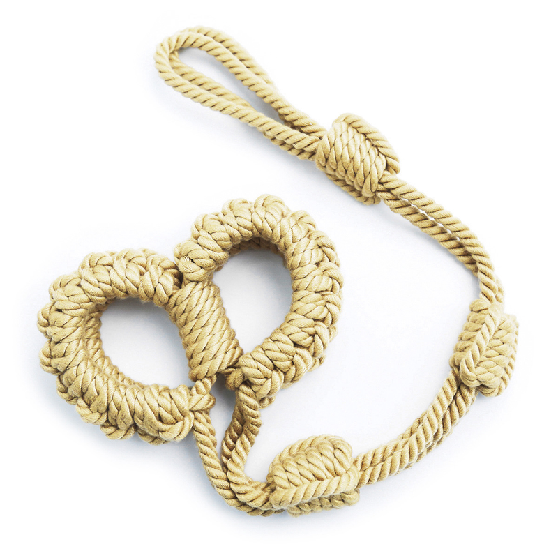 Sex Slave Bdsm Bondage Soft Rope Handcuffs with Chain Erotic Toys for Fetish Restraint Arm Adult Games SM_voghion.com