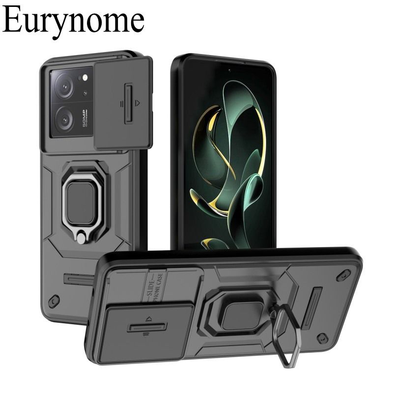 Custodia per Samsung Galaxy S23 Ultra S24 Plus A13 M34 A14 A24 A34 A54 Supporto per auto con anello scorrevole antiurto per fotocamera_voghion.com