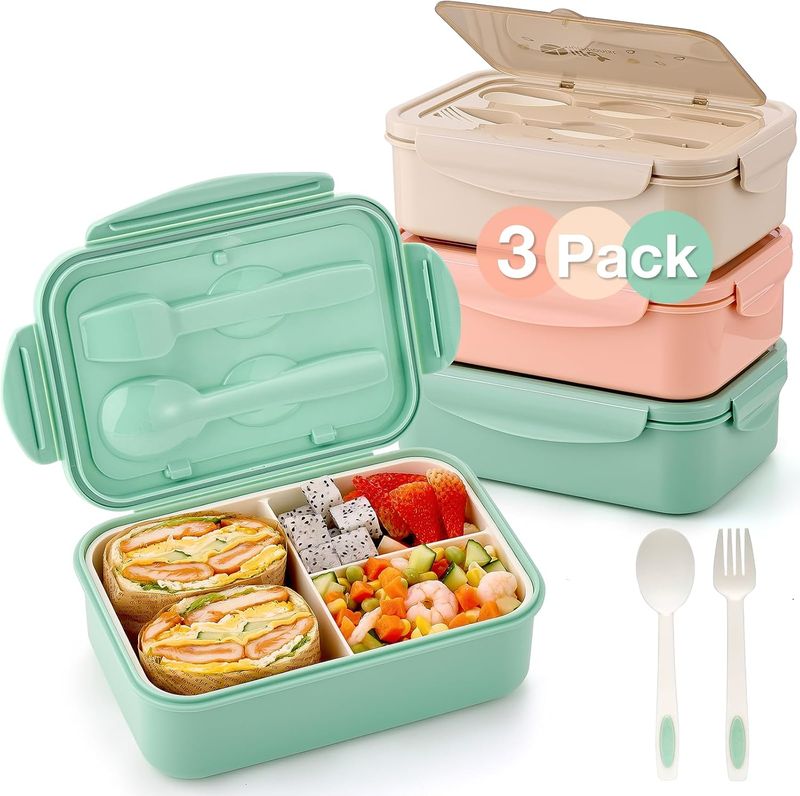 Bento Pro 1100 ml Lunchbox – mit Besteck für Erwachsene/Kinder_voghion.com
