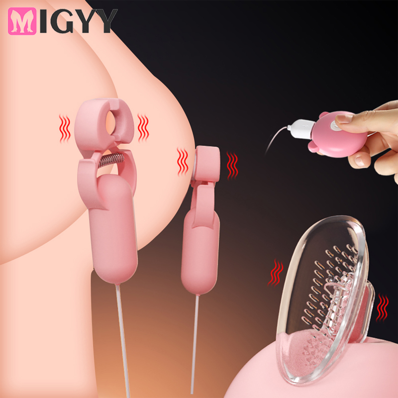 Vibromasseur à tétons 2023, 10 fréquences, pinces à tétons, stimulateur de massage des seins, jouets sexuels pour femmes, masturbation féminine_voghion.com