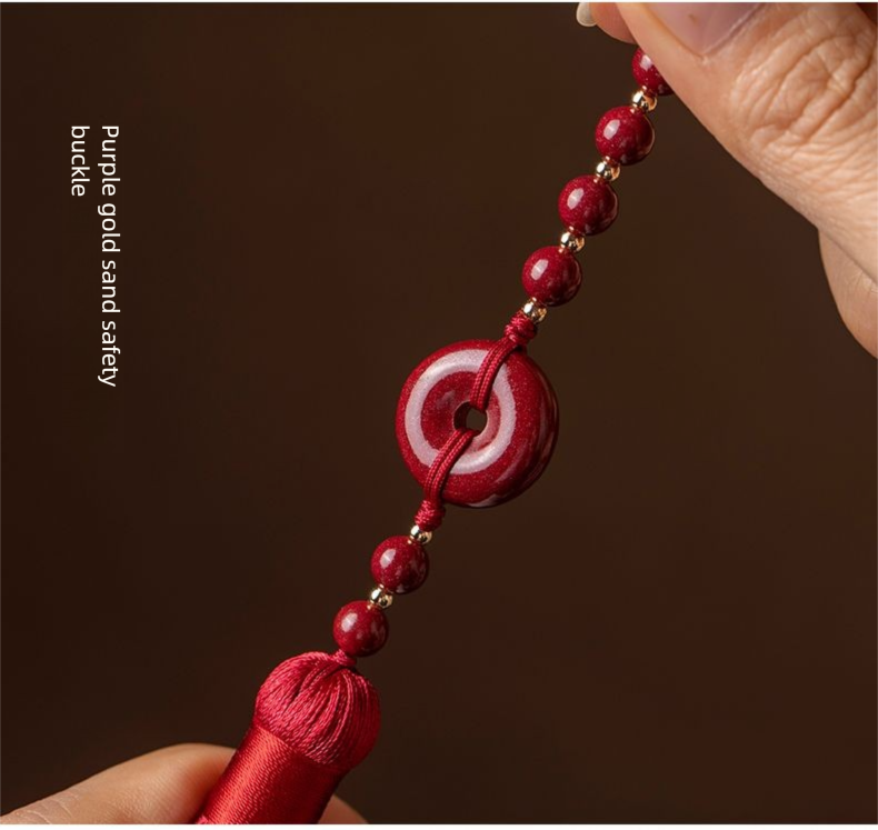 Hochwertiger Lotus Peace Zinnober-Anhänger, neues Modell, für Damen und Herren, zur Befestigung am Auto-Rückspiegel, als Geschenkidee_voghion.com