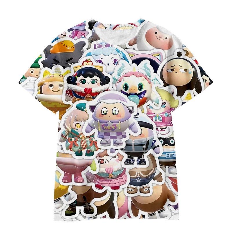 Eladó rajzfilmfigura Egg Party 3D digitális nyomtatású aranyos, lélegző póló_voghion.com