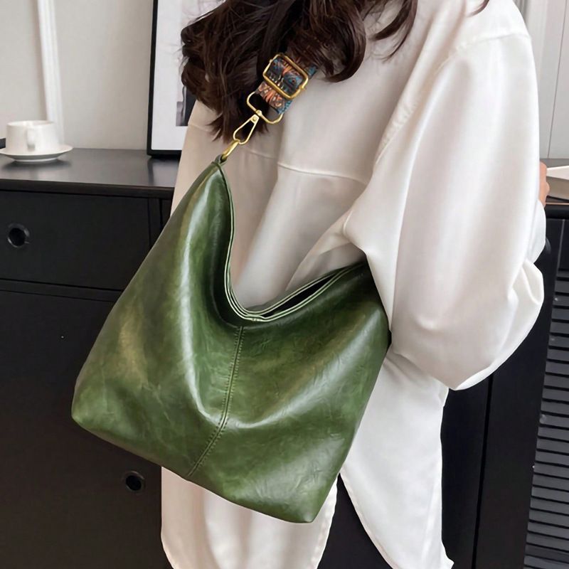 Bolso bandolera de hombro para mujer de gran capacidad con correa y estampado geométrico_voghion.com