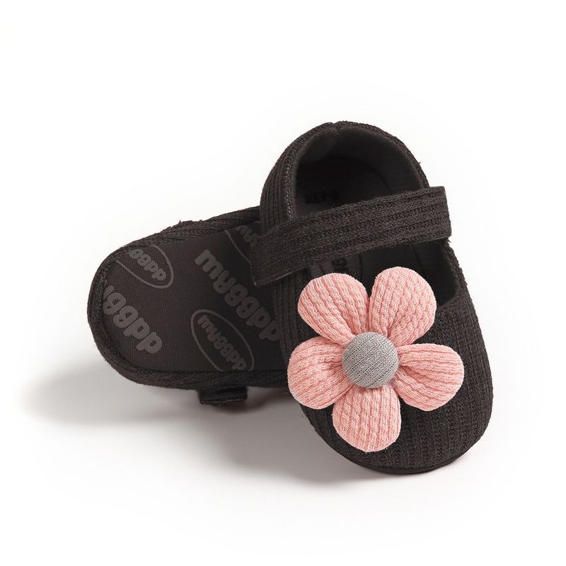 Weiche Sohle Blume Pre-Walking Niedlichen Stil Mädchen Baby Tuch Wanderschuhe_voghion.com
