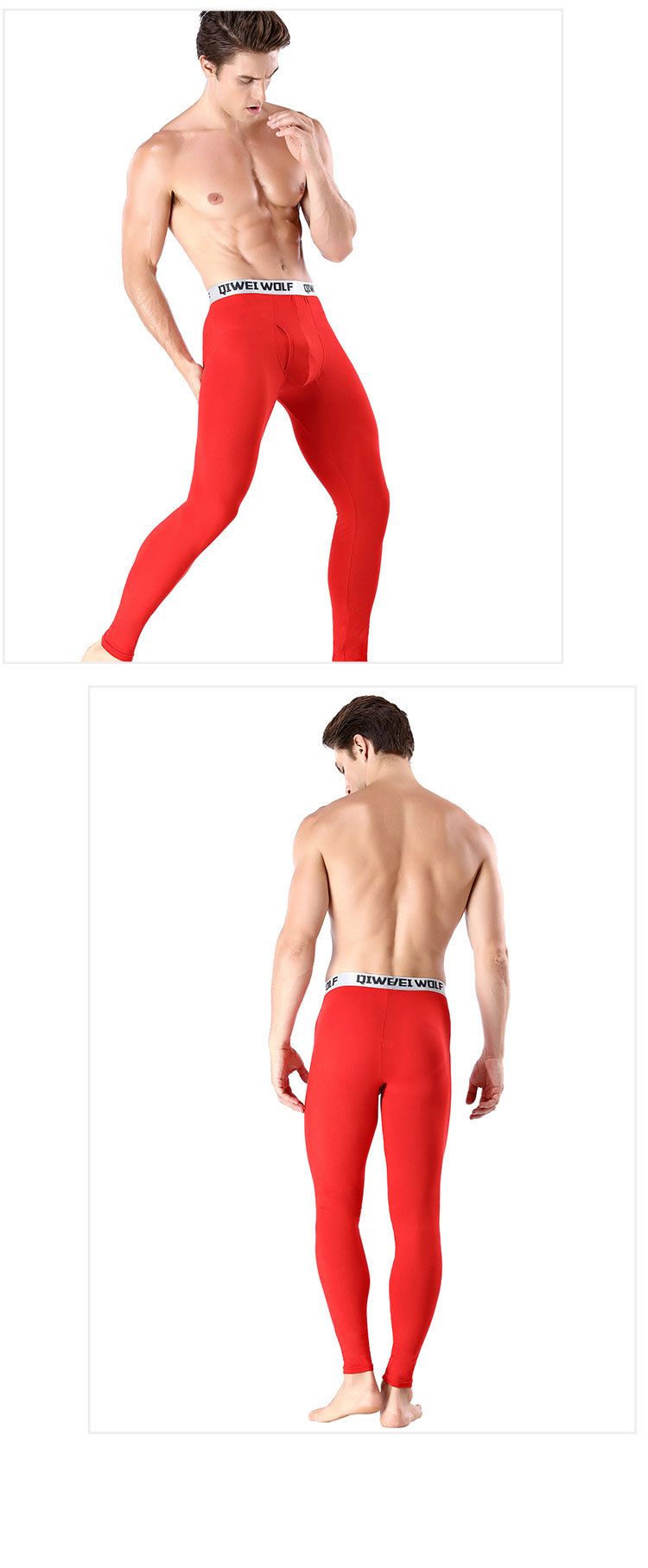 Underwear & Sleepwears Slim Fit Warm Long Men's Slim Fit Thermal Underwear - Modal Mid-Rise Ankle Cuff Base Layer Pants For Windproof & Cold Weather_voghion.com