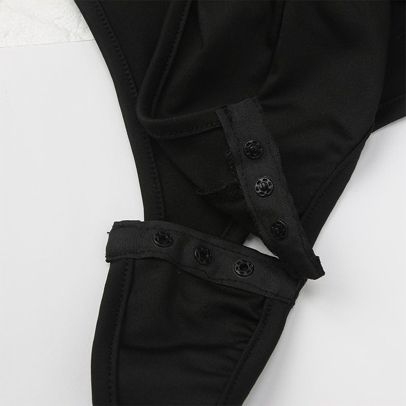 Abbigliamento maschile nuovo stile giunture sexy abbigliamento maschile maglia a maniche lunghe T-shirt slim uomo prospettiva divertente tuta uomo_voghion.com