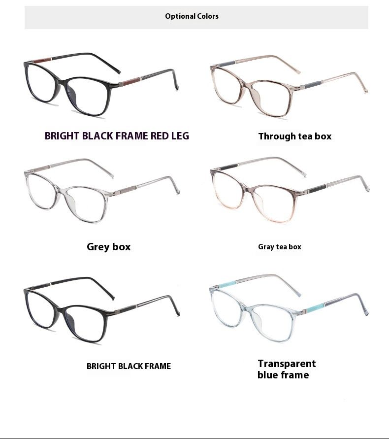 Ramă de ochelari metalică ultra-ușoară, ochelari de miopie cu formă neregulată, nemagnetici, ochelari de vedere pentru studenți cu fața goală TR1603_voghion.com