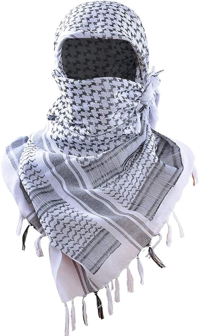Taktinis vyriškas ir moteriškas galvos juosta su kutais, arabiškas šalikas, dykumos apvyniojimas_voghion.com