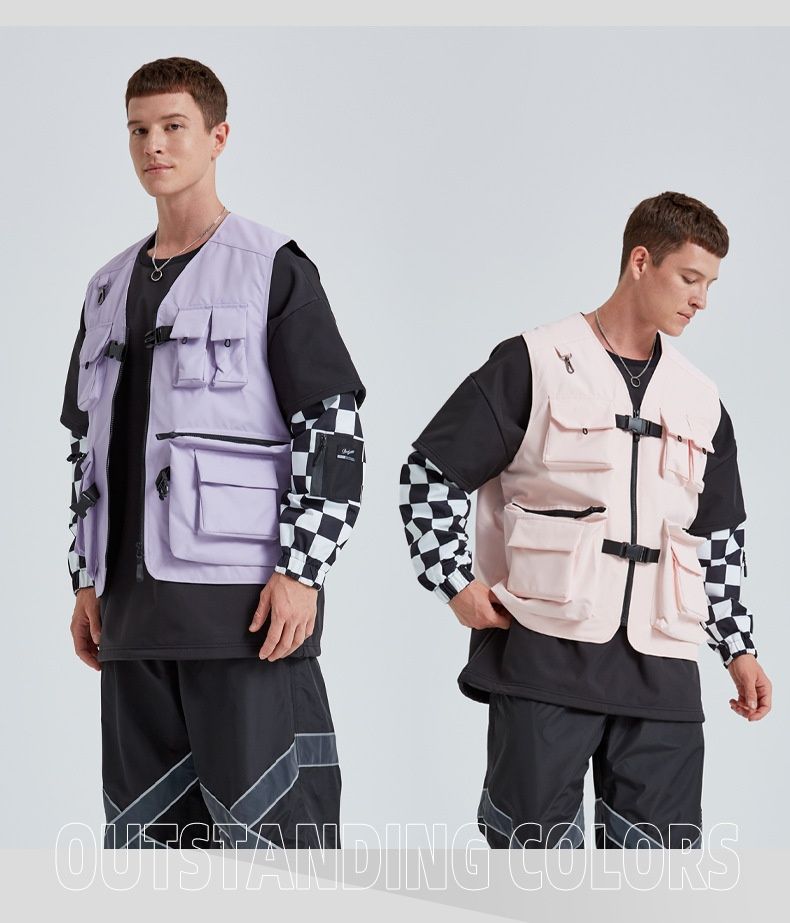 001 New Vest For Men Women, Water-Resistant, Warm, Multi-Pocket, Single And Double Board Ski Jacket, Sweatshirt Outerwear_voghion.com