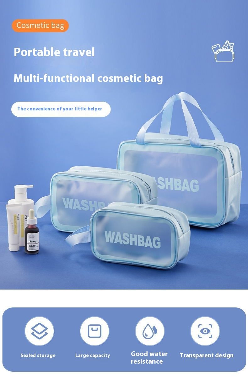 Geantă de machiaj portabilă de mare capacitate pentru toaletă, geantă de depozitare pentru cosmetice de călătorie pentru femei_voghion.com