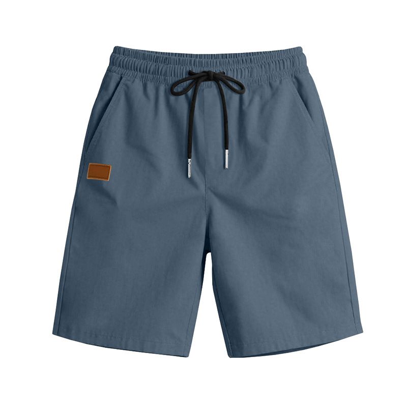 Pantalones de playa para hombre, de verano, informales, ligeros y lujosos, de cinco puntos, con cordón cruzado, talla grande_voghion.com