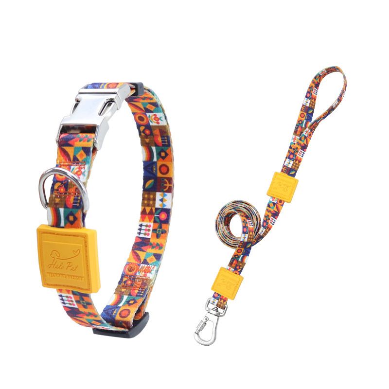 Thermal Transfer Thickened Dog Set Durable Nylon Pet Neck Collar_voghion.com