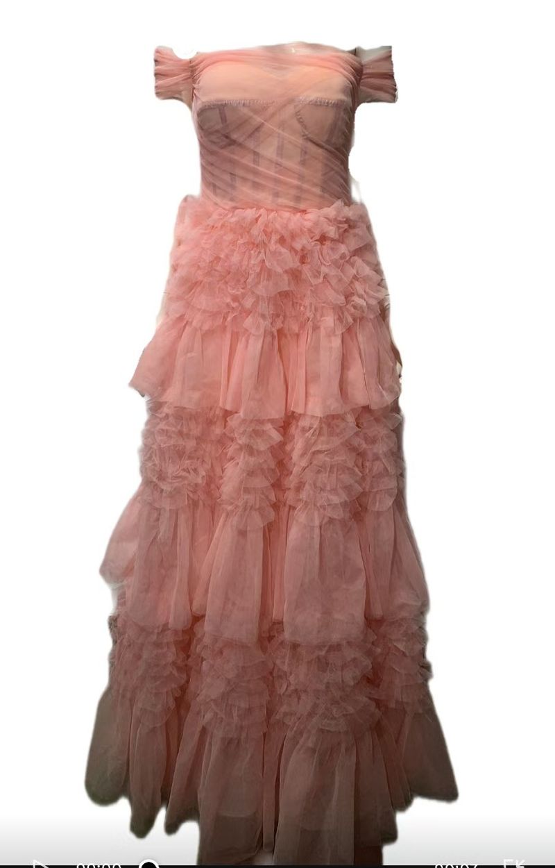 Robe de soirée asymétrique à épaules dénudées, en maille multicouche, ultra moelleuse et luxueuse, style européen et américain_voghion.com