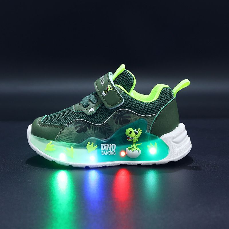 Scarpe luminose in rete di nuovo stile 2025, scarpe sportive casual, scarpe luminose per ragazzi, comode, traspiranti e leggere_voghion.com