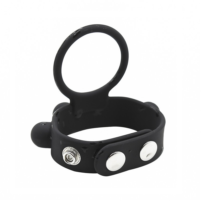 Dimensione regolabile Nuovo grande manicotto di erezione in silicone Anello palla barella maschio ritardo eiaculazione Sesso_voghion.com