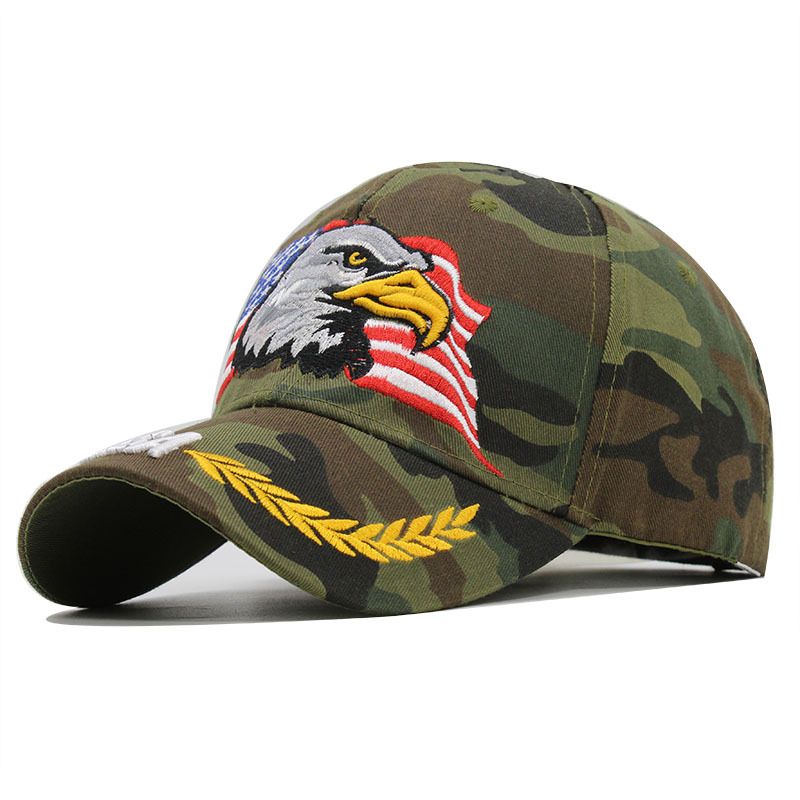 Eagle Embroidered Fashion Baseball Casual Versatile Duck Tongue Sunshade Hat_voghion.com