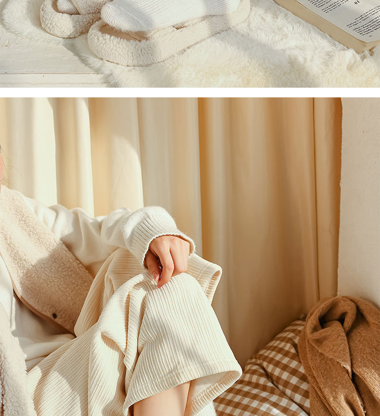2PCS Calzini di lana da donna in autunno inverno, calze di media lunghezza con calze morbide a pelo spesso, ins. Marea e_voghion.com