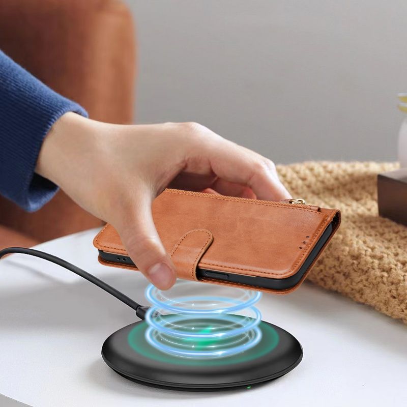 Wireless Charging Leather Zip Wallet Card Phone Case For Sony Xperia VI 2024 10V 5V 1V 5 10 1 IV Lanyard Purse Flip_voghion.com