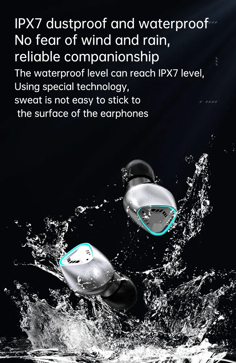 TWS M45 Bluetooth-Kopfhörer 5.3 Kabelloses Bluetooth-Headset mit Geräuschunterdrückung und Mikrofon für Xiaomi Redmi_voghion.com